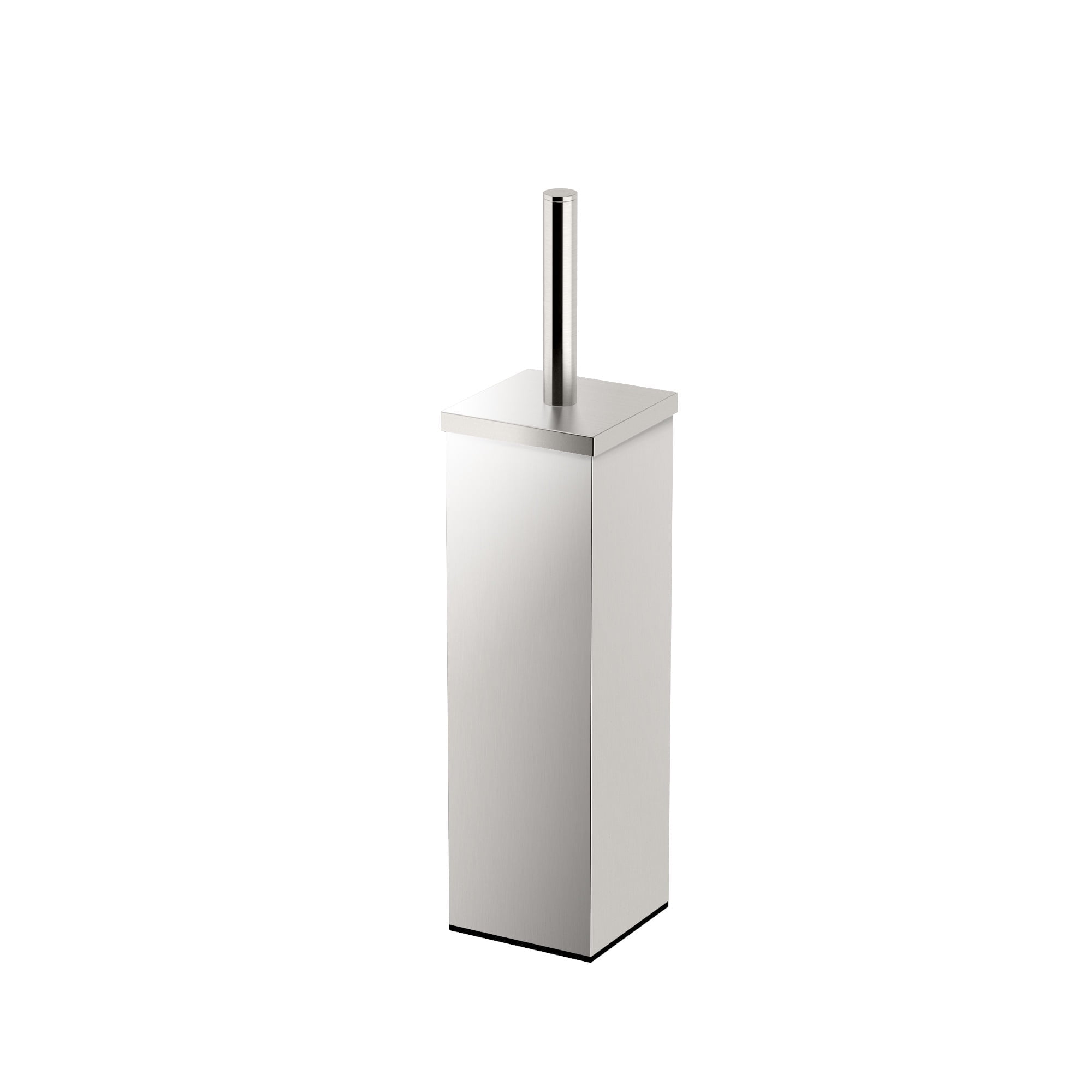 Gatco 1489 Elegant Square Toilet Brush Holder, Satin Nickel