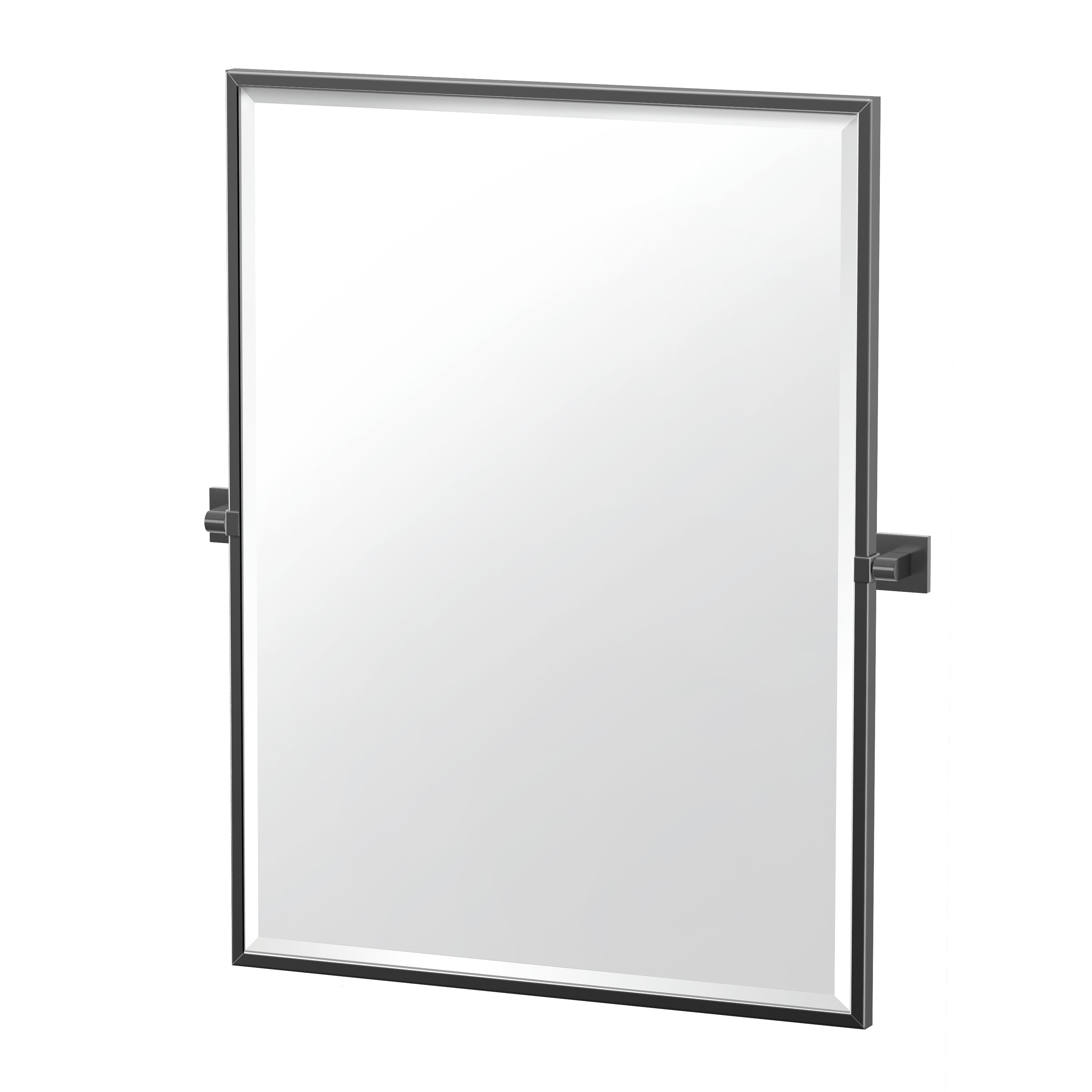 Elevate Classic Brass Framed Beveled Bathroom Vanity Mirror 32.5''