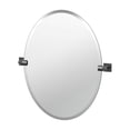 thumbnail image 1 of Gatco Elevate 26.5" Frameless Oval Mirror, Matte Black, 1 of 4