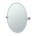 thumbnail image 1 of Gatco Jewel 26.5" Frameless Oval Mirror, Chrome, 1 of 1