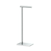 Gatco 1431C Square Freestanding Toilet Paper Holder, Chrome