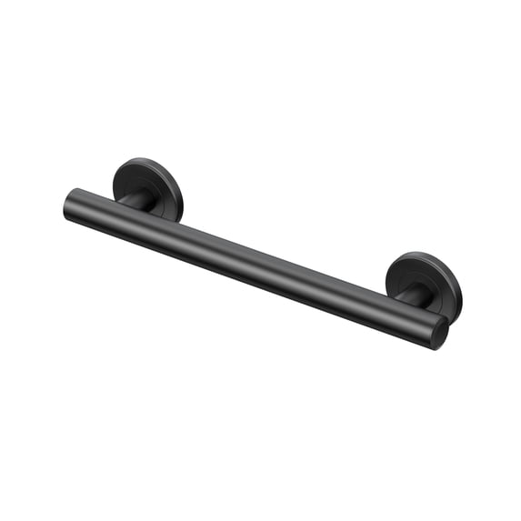 Gatco 850MX Latitude II 12" ADA Compliant Stainless Steel Grab Bar, Matte Black