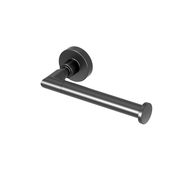 gatco 5503 studio bathroom single post toilet paper holder matte black