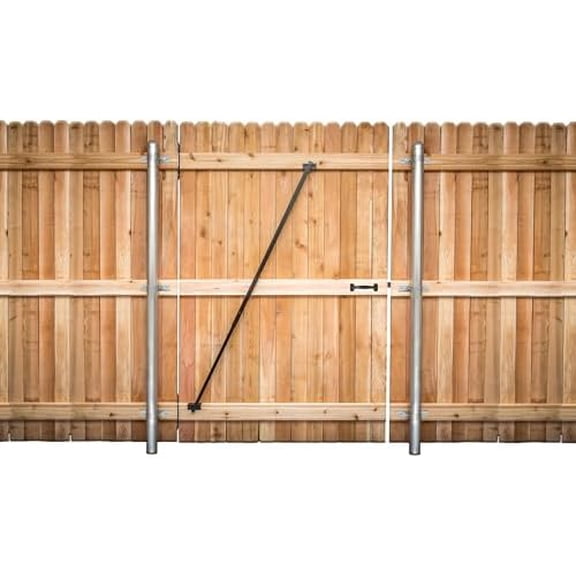 The Gate Brace | Heavy-Duty Steel Gate Support for Sagging Wood & Metal Gates | Easy Install Fence Brace, Prevents Gate Drag & Sag | Outdoor Powder-Coated Gate Reinforcement (Gate Brace)