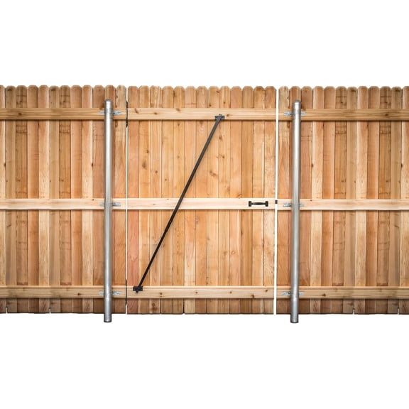 The Gate Brace | Heavy-Duty Steel Gate Support for Sagging Wood & Metal Gates | Easy Install Fence Brace, Prevents Gate Drag & Sag | Outdoor Powder-Coated Gate Reinforcement (Gate Brace)
