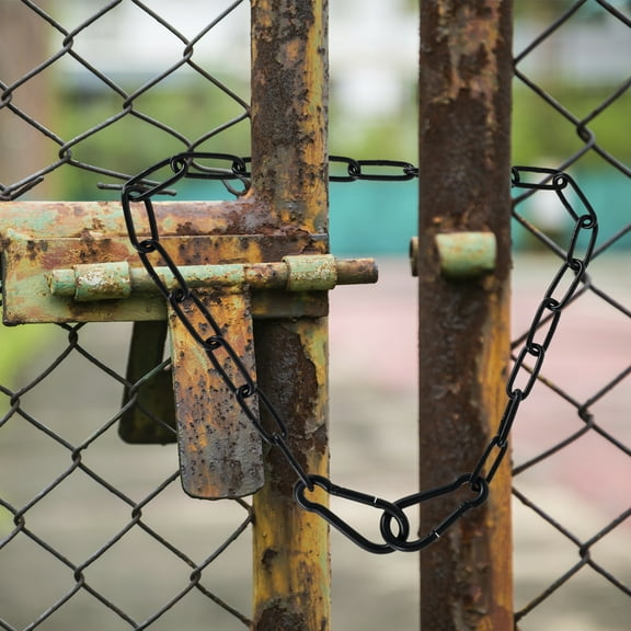 Gate Chain Lock Stainless Steel 20/39inch Gate Chain Link Lock Chain Link Gate Latch with Spring Buckle Weatherproof Outdoor Fence Gate Chain Lock for Fence Door Pet Cage Door