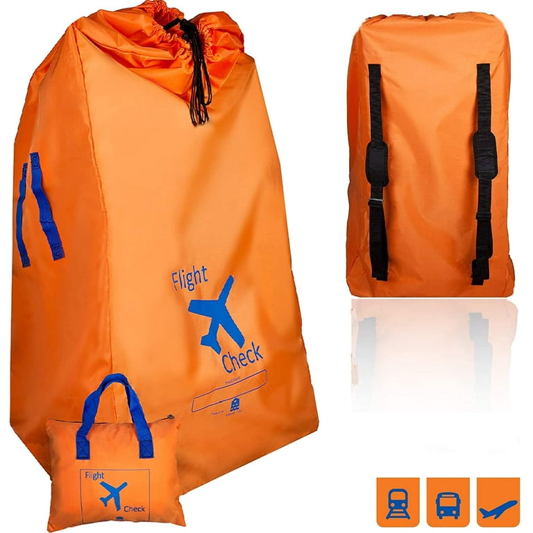 Double Stroller Durable Stroller Travel Bag For Airplane Gate Check -  Waterproof & Fits Most Single/s Car Seat Travel Bag For Airplane