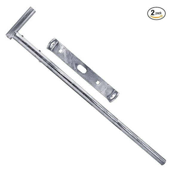 Gate Drop Rod 26 Inch - Heavy Duty Galvanized Steel Drop Rod Bar for Gates & Dumpsters - Secure Latch for Vinyl, Wood, Aluminum & Chain Link Fences - Residential & Commercial Use