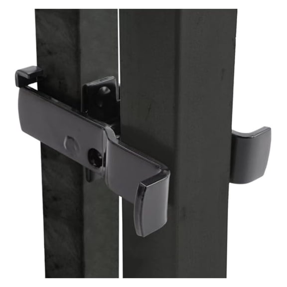Gate Fulcrum - Industrial Square 2" x 2 1/2" Black Frame Hinge - Heavy Duty Steel Gate Hardware for 2.5-3.5" Gates - Padlock Compatible