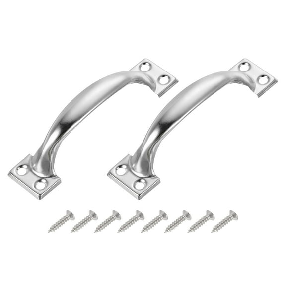 Gate Handle Pulls, 2pack 4 inch/99mm Long Door Pull Handles with Screws for Cabinet Drawer Hardware Pulls