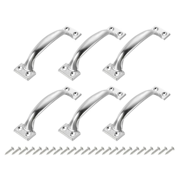Gate Handle Pulls, 6pack 5 inch/119mm Long Door Pull Handles with Screws for Cabinet Drawer Hardware Pulls
