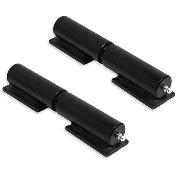 Gate Hinges 7 Inch Steel Heavy Duty Weld On - 2 Pack with Grease Zerk Fittings & Welding Plates
