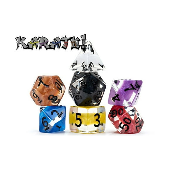 Gate Keeper Games Poly Set - Karate! (7) New