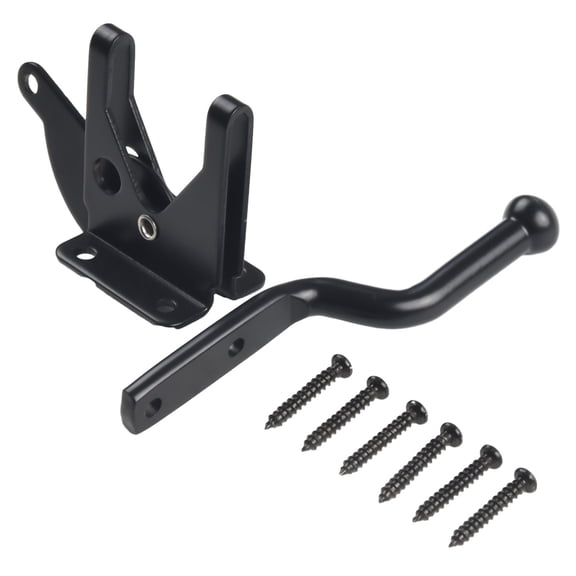 Gate Latch Self Locking Heavy Duty Gate Catch Resistant Security Door Lock Automatic Lever Door Latch With Screws