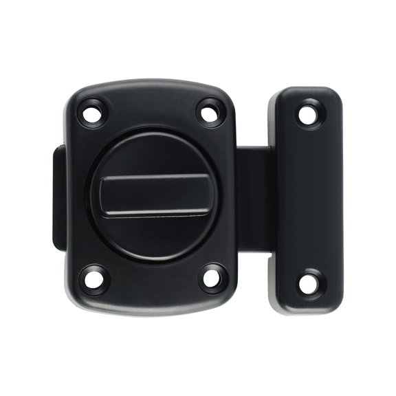 Gate Latch Slide Bolt Latches Lock,Medium Size Safety Double Sided Rotate Gate Hardware for Storage Box, Cabinet,Shed Door, Oil Rubbed Bronze,63mmx55mm MS220C-Q