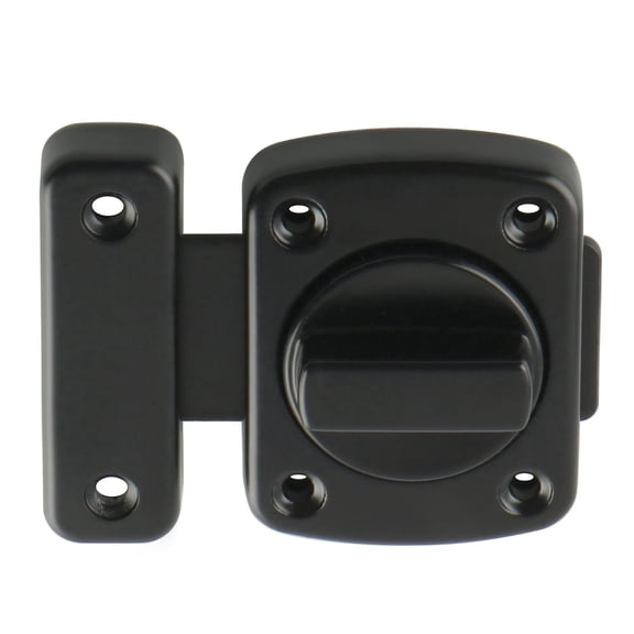 Gate Latch Slide Bolt Latches Lock,Medium Size Safety Double Sided Rotate Gate Hardware for Storage Box, Cabinet,Shed Door, Oil Rubbed Bronze,63mmx55mm MS220C-Q