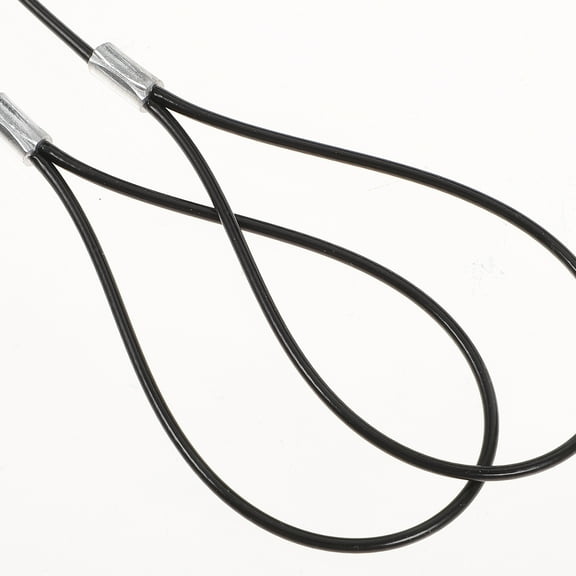 PartyKindom Spring-Loaded Gate Latch Cable Pull, Stainless Steel, PVC Coated, for Wooden and Metal Doors, 2Sets