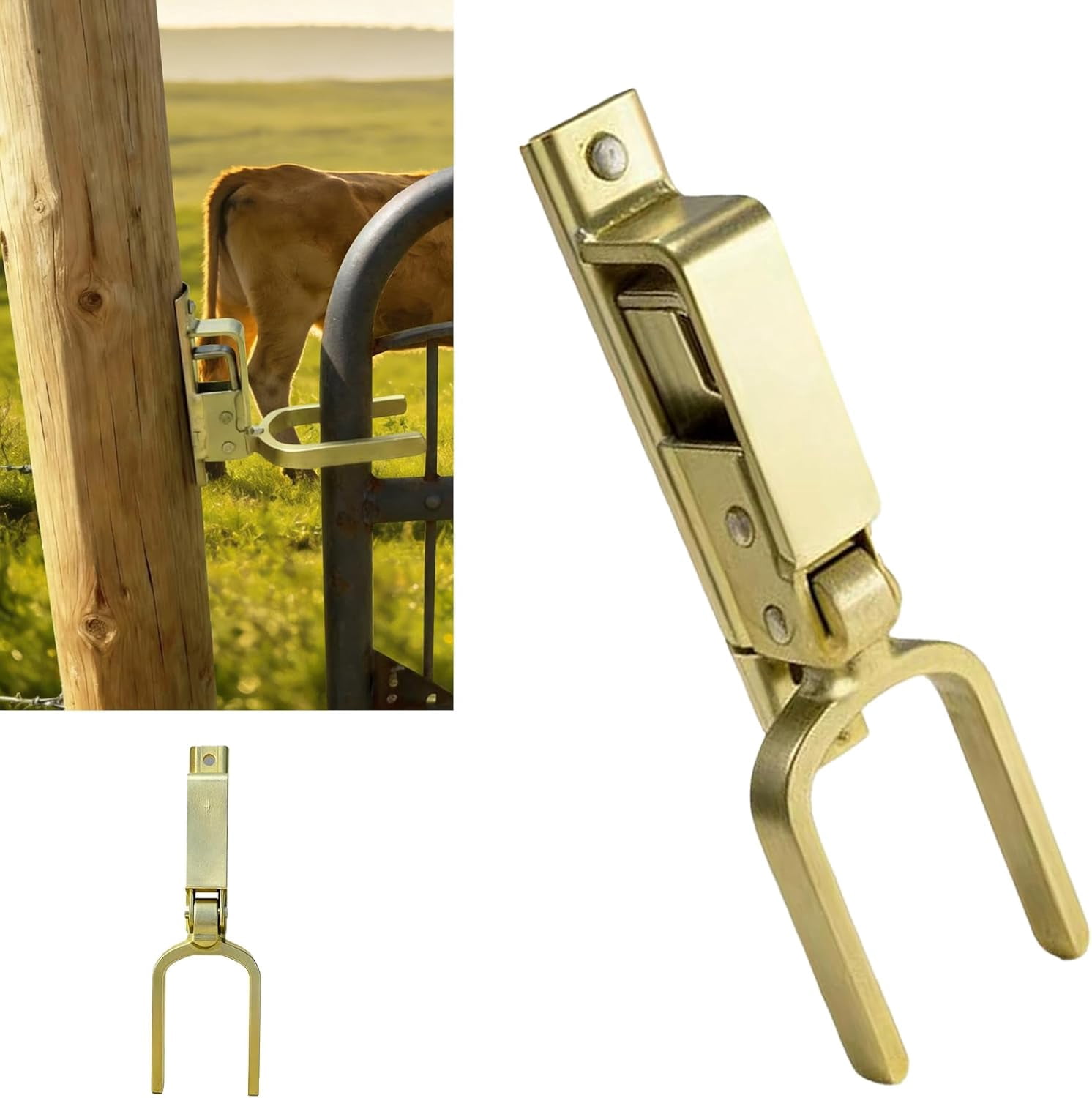 Instant Locking Loc Gate Locks for Outdoor Fence - Instant Locking Gate Latch Rust ...