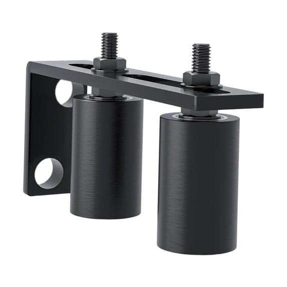 Gate Roller Assembly Nylon Double Sturdy Bracket Practical for Residential Sliding Fence Replacement