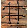 thumbnail image 1 of Gate Speakeasy Grille Iron Flat Bar Twist Design For Outdoor Decor, Hand Forged (HF-004), 1 of 4