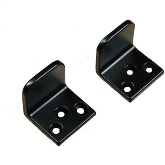 Gate Stops (Sold as Pair) Heavy Duty, Solid Forged Iron, Black