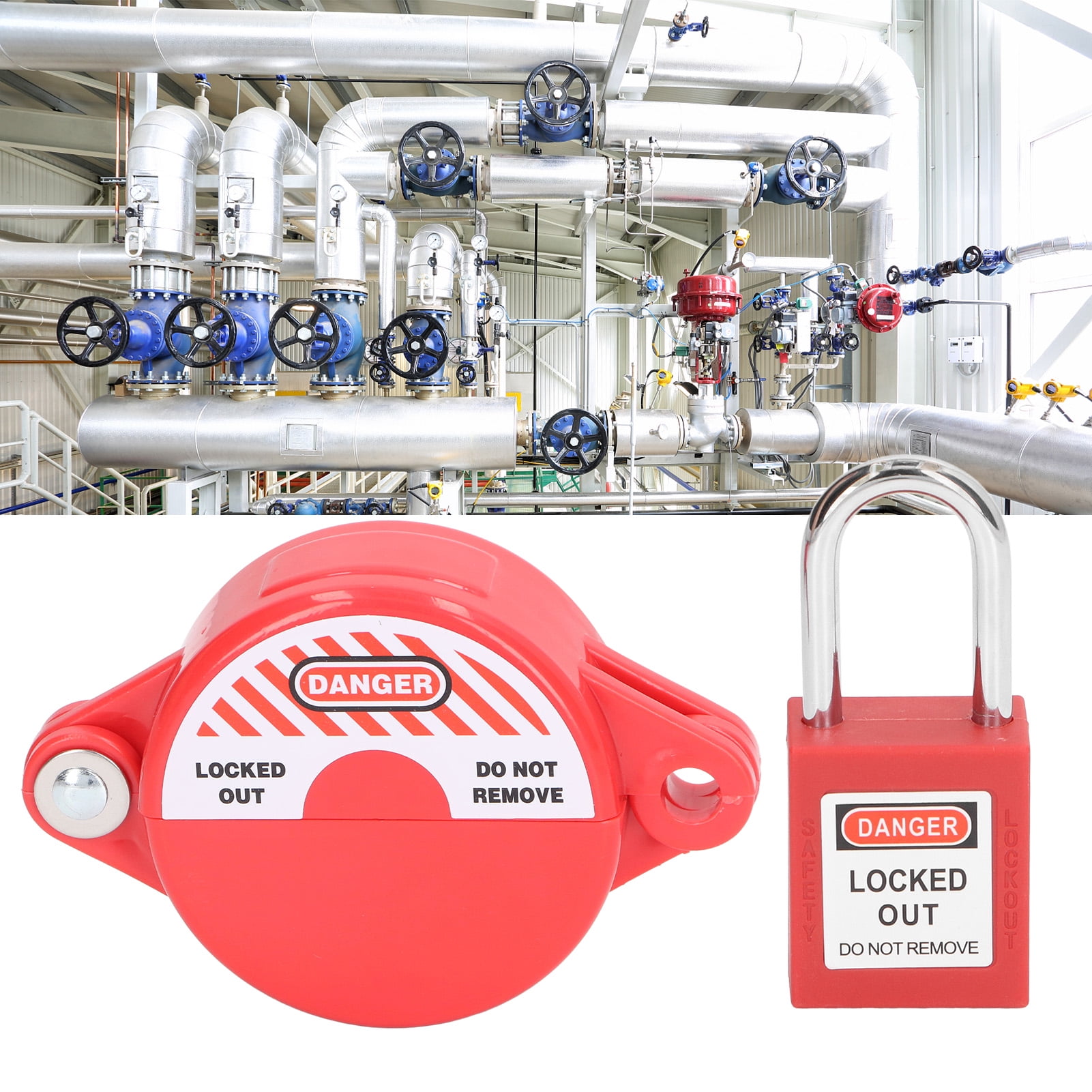 Gate Valve Lockout Set, Lockout Tagout Valve Set Erosion For Garden