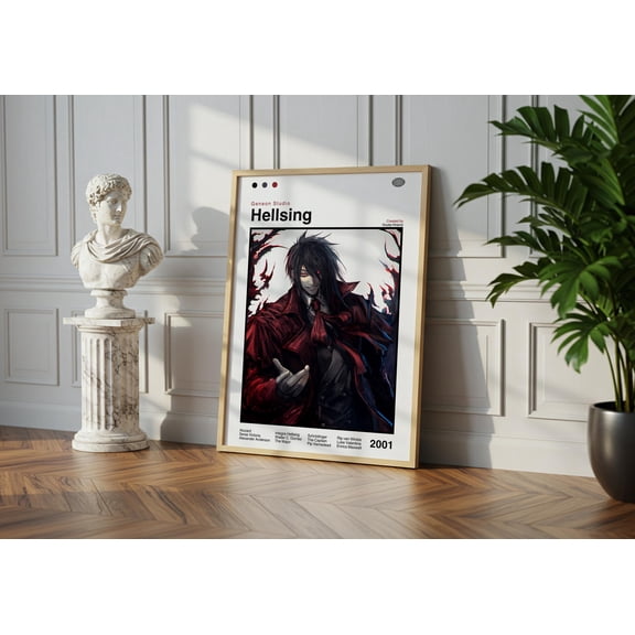 Gategoo Poster Hellsing Anime Poster: Vintage Manga Art Print 24X36, UNFRAMED