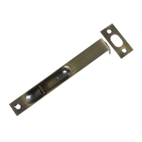 Gatehouse 6" (Securing & Lock Doors) Flush Bolt, Antique Brass 340063
