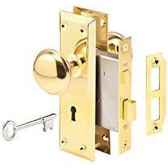 Gatehouse Brass Keyed Entry Door Handleset