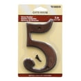 thumbnail image 1 of Gatehouse Number 5 Aged Bronze 5-inch House Number Plaque, 0180839, 1 of 2