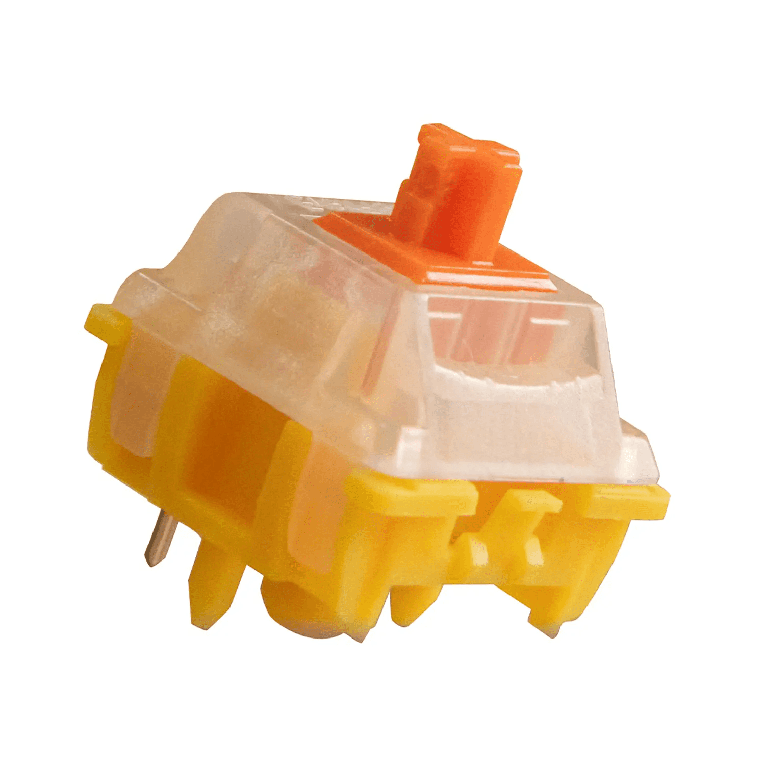 Gateron EF EverFree Curry Switch, Linear Type 50gf RGB 5 Pin Hot-swap Factory Pre-lubed for Mechanical Keyboard(110PCS, Curry)