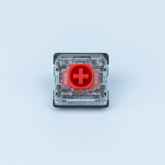 Gateron KS-33 Low Profile Red Silent 2.0 Keyboard Switches, Linear 45gf 3 Pin SMD LED Factory Pre-lubed for MX Mechanical Keyboard (110)