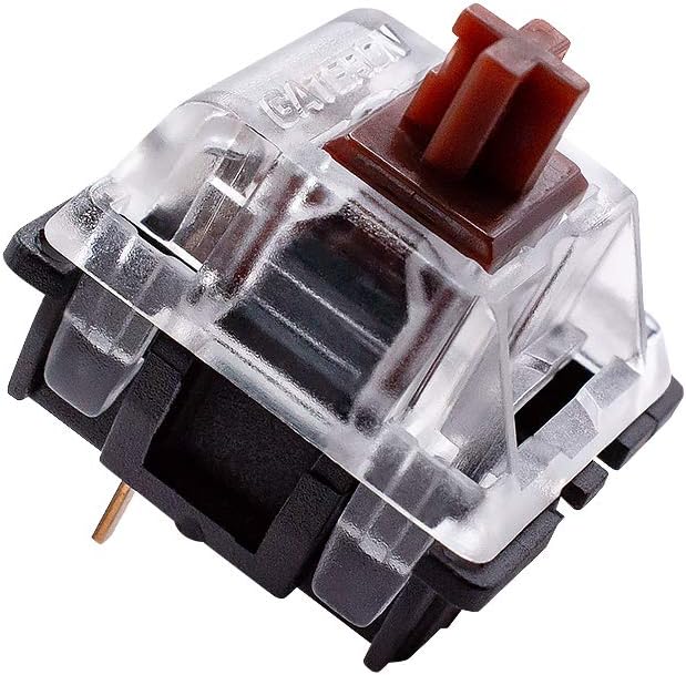 Gateron Ks8 Brown Switches With Black Bottom, Smooth Tactile Feedback
