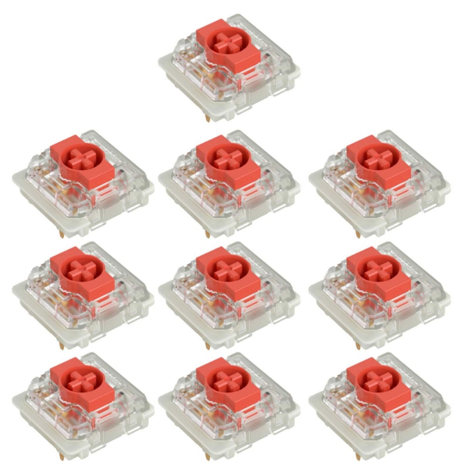 Switches Gateron KS-33 Low Profile V2 Pour Clavier Mécanique - Brown Tactile, 90 Pièces, Montage Plaque 3 Broches