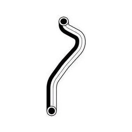 Gates 19440 Heater Hose For Jeep Cherokee, Rubber
