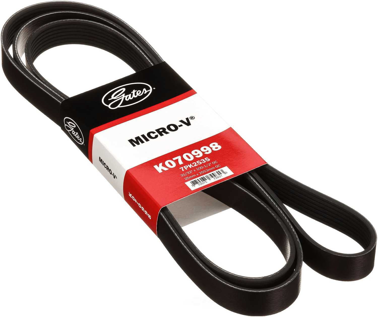 Gates 2004 - 2006 Audi A8 Volkswagen Phaeton Micro-V Serpentine Drive Belt