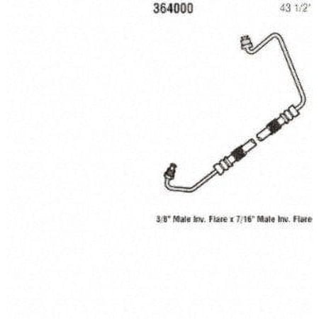 Gates 364000 Pressure Hose Fits select: 1979 BUICK REGAL, 1979 BUICK LESABRE