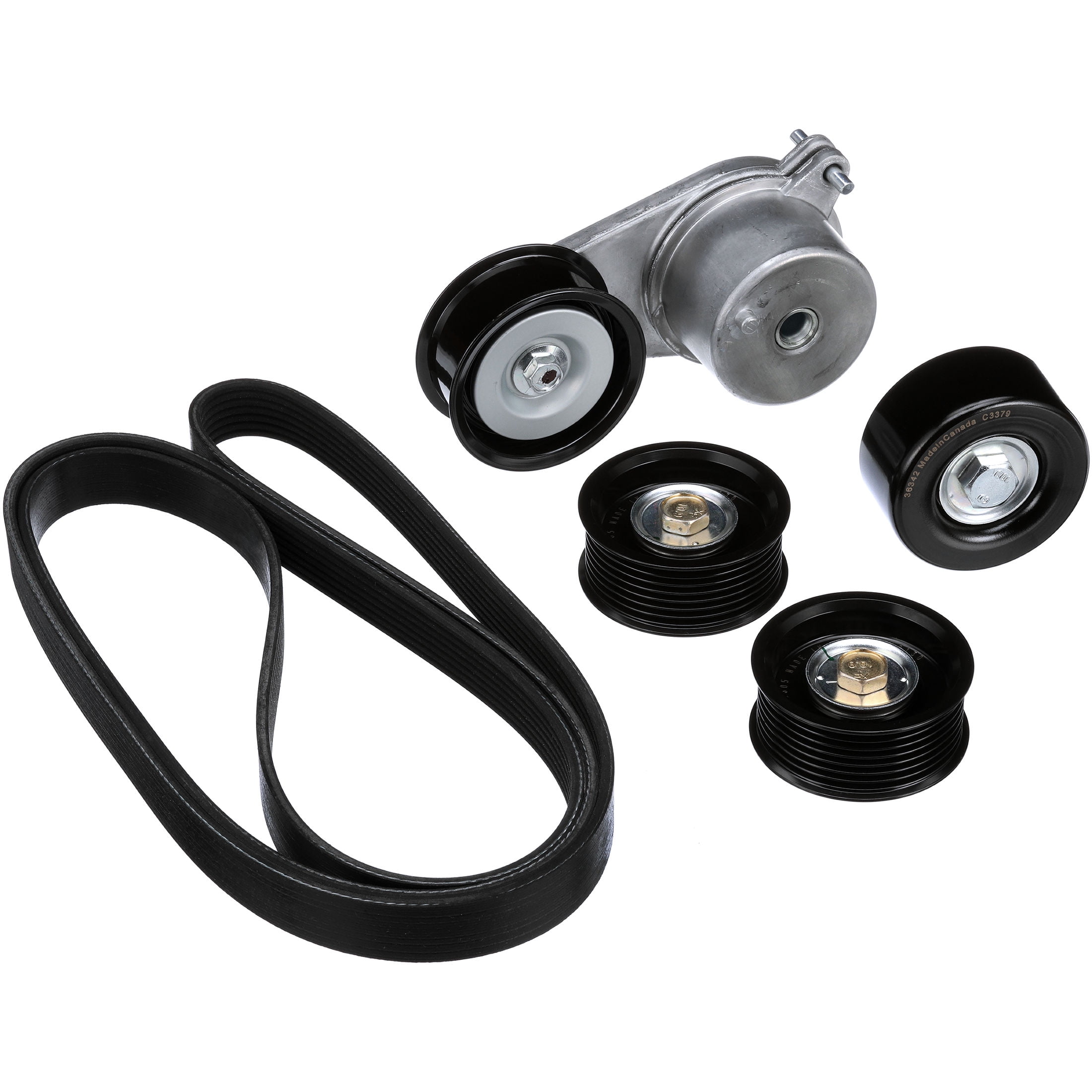 Gates 90K-39129B Serpentine Drive Component Kit Fits select: 2008-2013 INFINITI G37, 2014-2015 INFINITI Q50