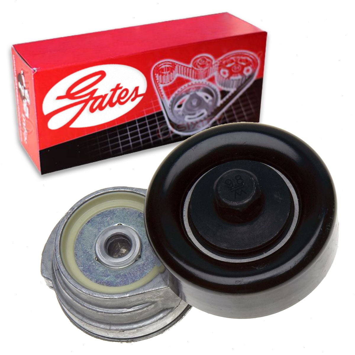 Gates AC DriveAlign Drive Belt Tensioner Assembly compatible with Chevrolet Corvette 6.0L 6.2L 7.0L V8 2005-2013