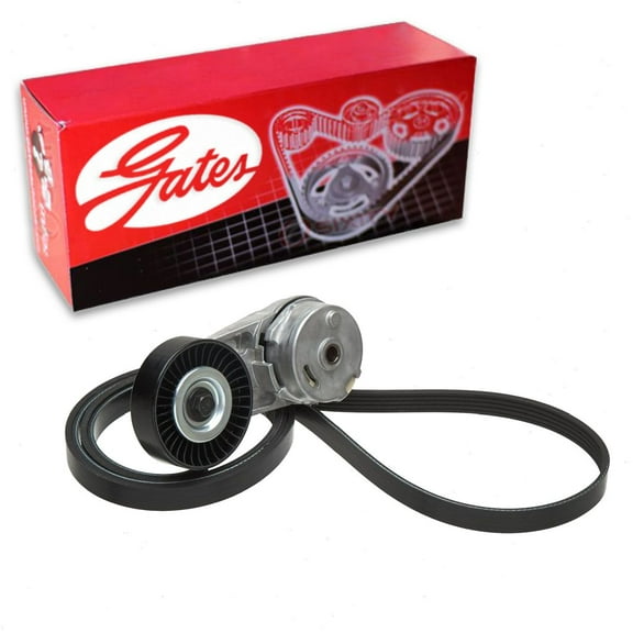 Gates Complete Serpentine Belt Drive Component Kit compatible with Chevrolet Cobalt 2.2L 2.4L L4 2007-2010