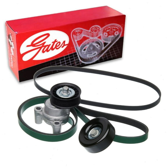 Gates Complete Serpentine Belt Drive Component Kit compatible with Chevrolet Silverado 2500 HD 6.0L V8 2009-2014