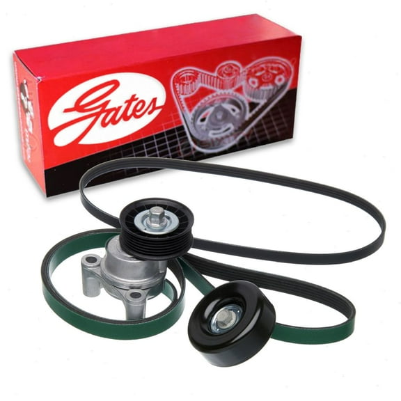 Gates Complete Serpentine Belt Drive Component Kit compatible with GMC Sierra 5.3L 6.2L V8 2009-2013