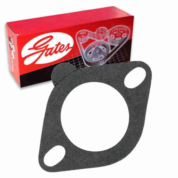 Gates Coolant Thermostat Housing Gasket compatible with Chevrolet Impala 3.8L 4.1L 4.3L 4.4L 4.6L 5.0L 5.3L 5.4L 5.7L 6.5L 6.6L 6.7L 7.0L 7.4L L6 V6 V8 1958-1985