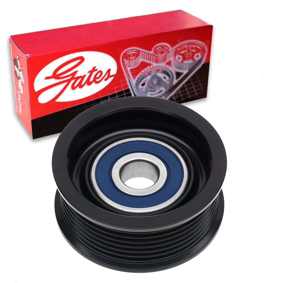 Gates DriveAlign Drive Belt Idler Pulley compatible with Honda CR-V 2.4L L4 2012-2014