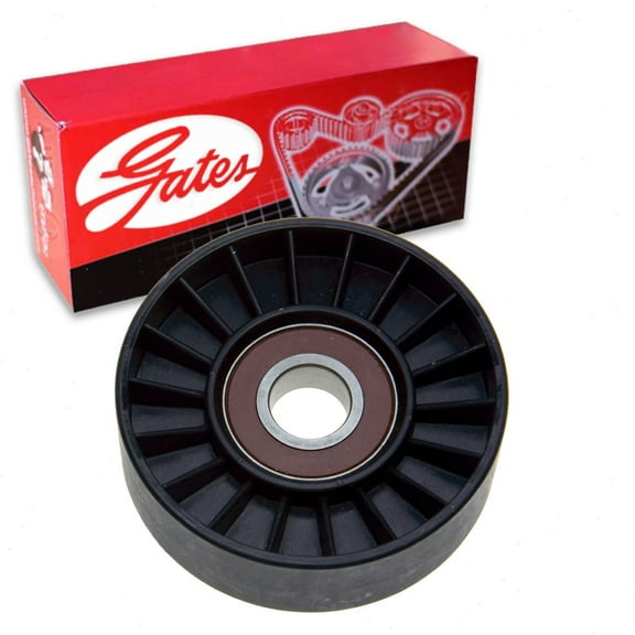 Gates DriveAlign Drive Belt Idler Pulley compatible with Hyundai Tucson 2.7L V6 2005-2009
