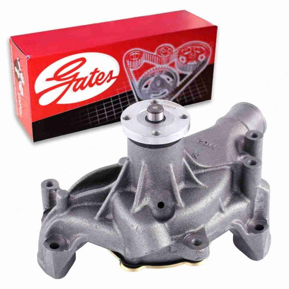 Gates Engine Water Pump compatible with Chevrolet C10 4.3L 5.0L 5.7L 6.6L V6 V8 1977-1986