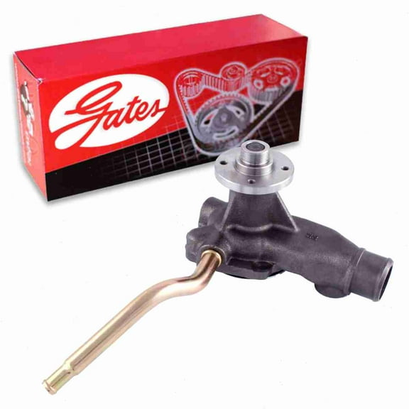 Gates Engine Water Pump compatible with Ford F-150 4.9L L6 1987-1992