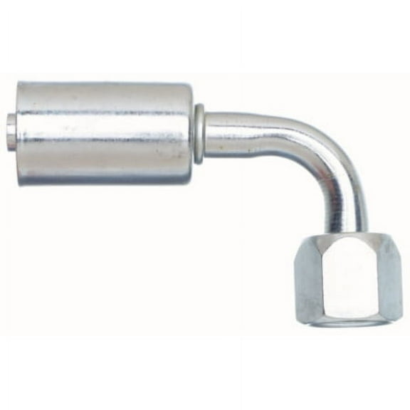 Gates Female SAE 45 Flare Swivel - 90 Bent Tube - Aluminum (PolarSeal ACA)