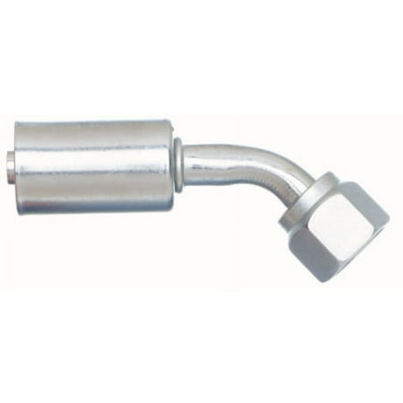 Gates Female SAE Tube O-Ring Nut Swivel - 45 Bent Tube - Aluminum (PolarSeal ACA)