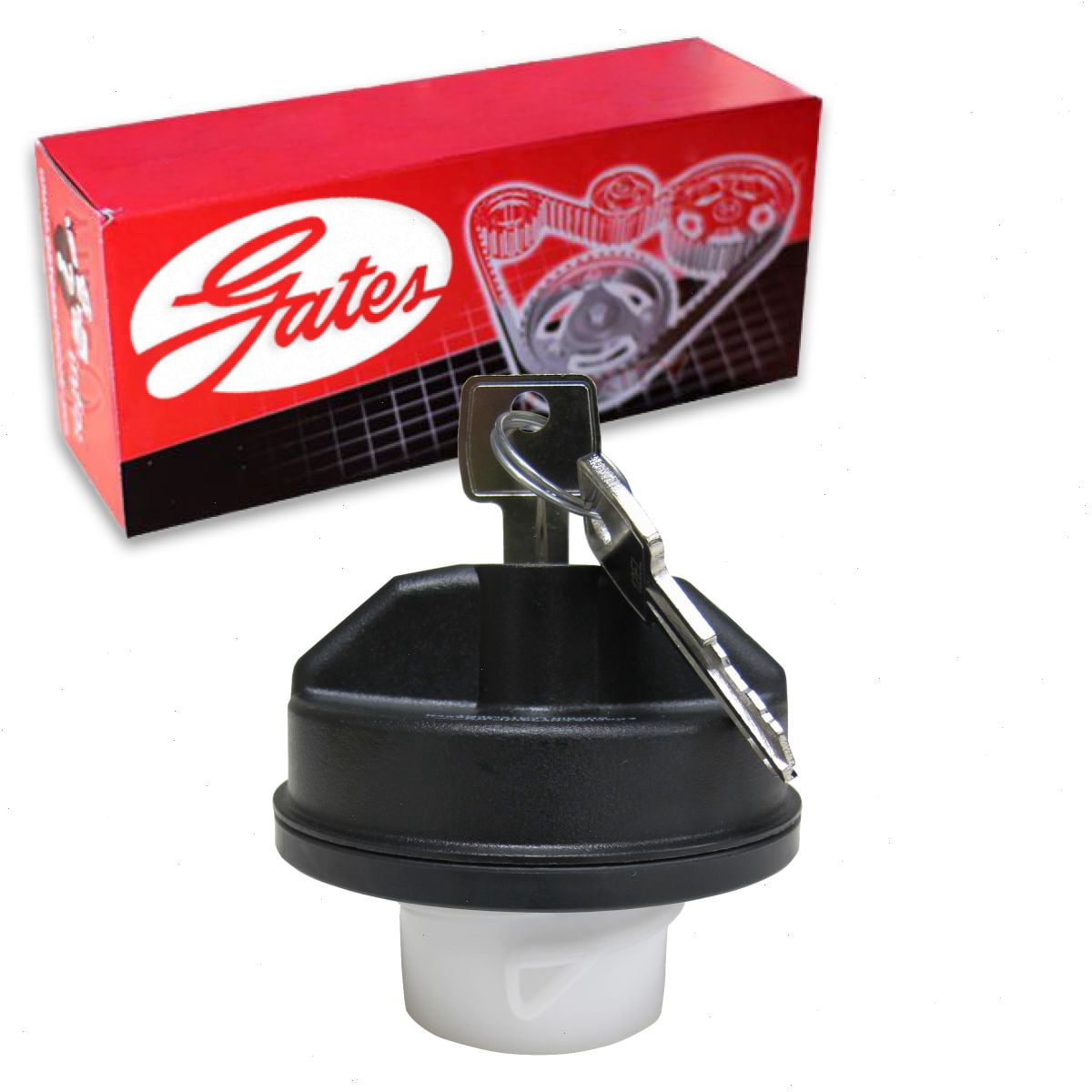Gates Fuel Tank Gas Cap compatible with Ford F-250 Super Duty 5.4L 6.2L 6.4L 6.7L 6.8L V10 V8 2005-2014